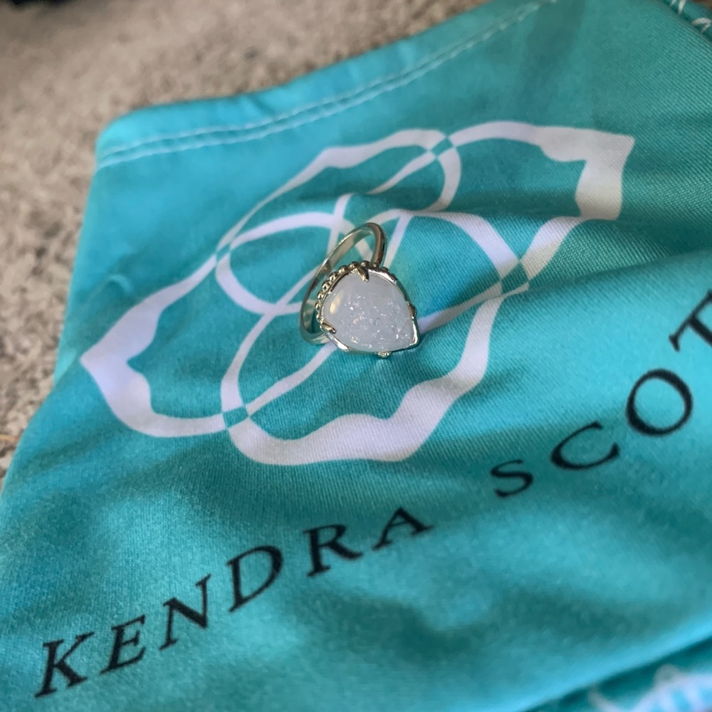 Kendra Scott White Drusy Ring